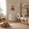Lillagunga Gymnastik Ringe til Børn & Voksne i Massiv Hvid Birketræ | 9 Farver Reb & 3 Længder hos uniquebeds, home & living - Billede 5