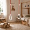 Lillagunga Gymnastik Ringe til Børn & Voksne i Massiv Hvid Birketræ | 9 Farver Reb & 3 Længder hos uniquebeds, home & living - Billede 6