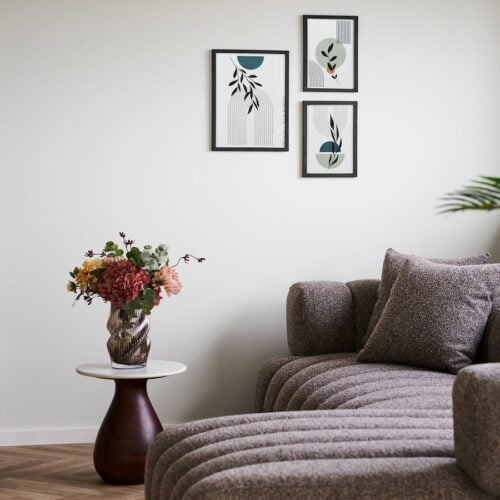 Aspen Rammesæt i Sort MDF & Glas fra House Nordic | 3 Rammer - Billede 1