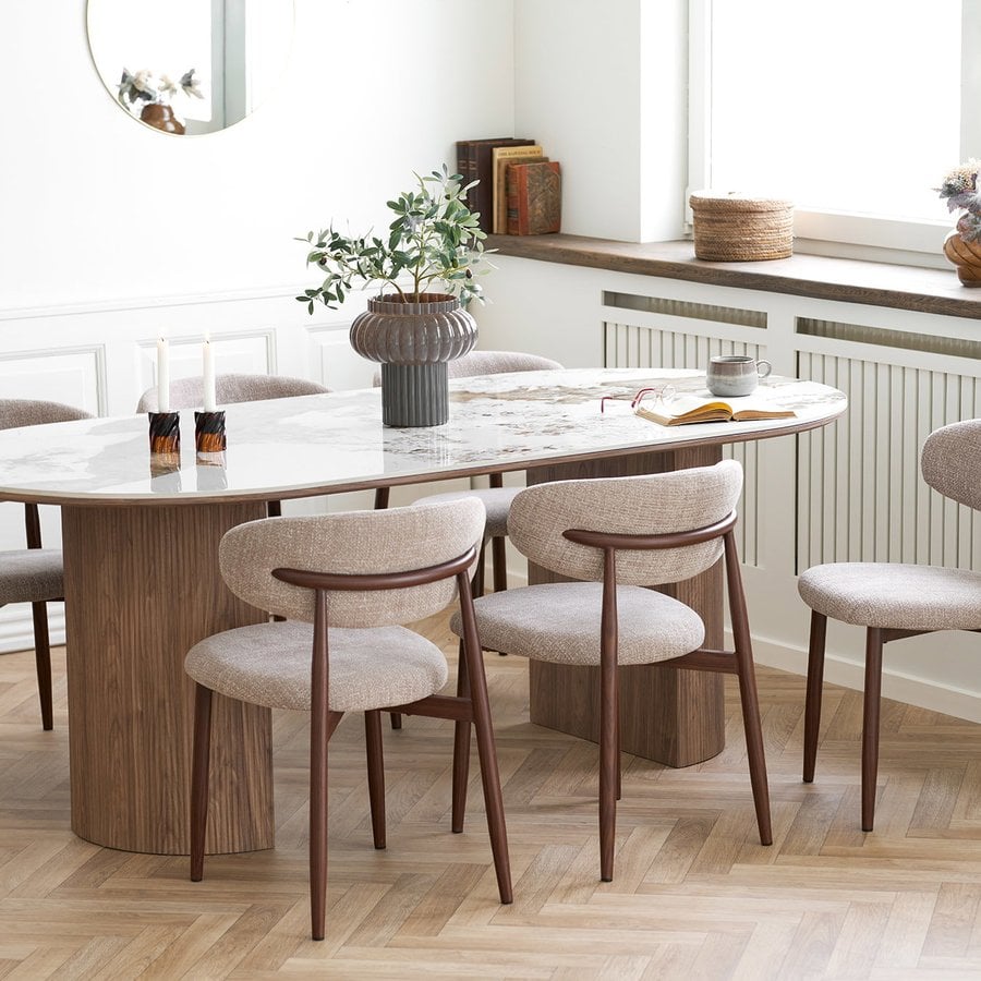miljoe-prime-athens-spisebord-i-hvidbrun-keramik-fra-house-nordic-bdh-100x210x76-cm-2 Athens Spisebord i Hvid/Brun Keramik fra House Nordic | BDH 100x210x76 cm - Billede 1