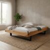 Frigg Snedker Bjælkesengeramme i Massiv FSC Egetræ uden Gavl & Metalben fra Organic Sleep | Naturolie | Mulighed for Skuffer & Sengeborde hos uniquebeds, home & living - Billede 1
