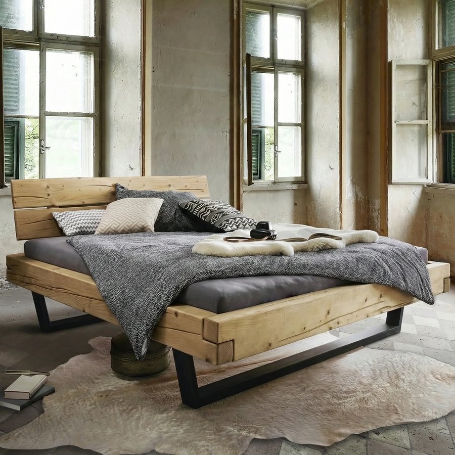 Frigg Snedker Bjælkesengeramme i Massiv FSC Grantræ med Gavl & Metalben fra Organic Sleep | Bivoks | Mulighed for Skuffer & Sengeborde hos uniquebeds, home & living - Billede 4