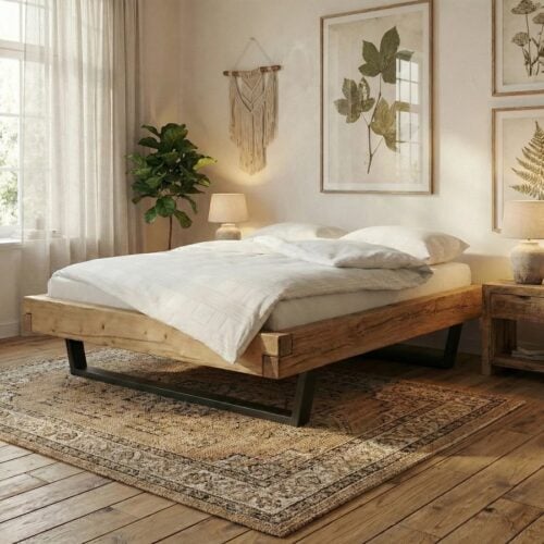 Frigg Snedker Bjælkesengeramme i Massiv FSC Grantræ uden Gavl & Metalben fra Organic Sleep | Bivoks | Mulighed for Skuffer & Sengeborde hos uniquebeds, home & living - Billede 2