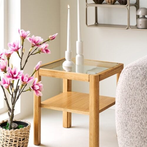 Lourmarin Hjørnebord i Natur Egetræ fra House Nordic | LBH 40x40x45 cm - Billede 1
