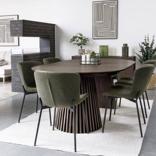 Osaka Spisebord i Smoked Egetræ med To Tillægsplader fra House Nordic | LxBxH 200-300x120x75 cm - Billede 1