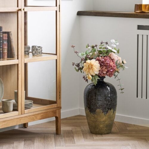 Vase Vase i Mørkeblå Keramik fra House Nordic | Ø27x44,5 cm - Billede 1