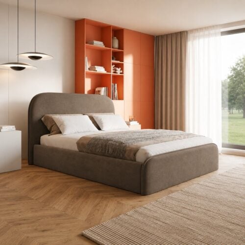 Slim Model 16 Polstret Sengeramme Med Opbevaring Fra CozyQuilt Sleep | Håndlaves i Møbelstof, Fløjl, Velour & Læder hos uniquebeds, home & living - Billede 4