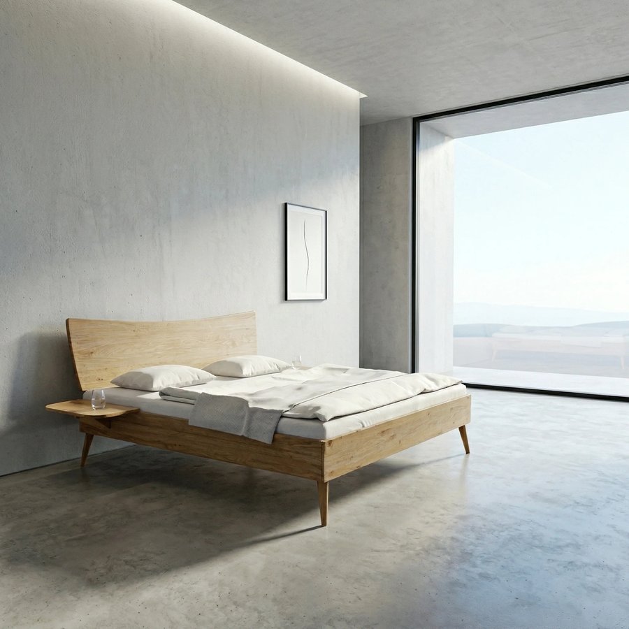 Vidar Snedker Sengeramme i Massiv FSC Egetræ fra Organic Sleep hos uniquebeds, home & living - Billede 4