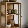 miljoe-zamora-vghngt-vitrine-i-natur-egetr-hrdet-glas-fra-house-nordic-bdh-20-4 Zamora Væghængt Vitrine i Natur Egetræ & Hærdet Glas fra House Nordic | BDH 20x40x60 cm - Billede 2