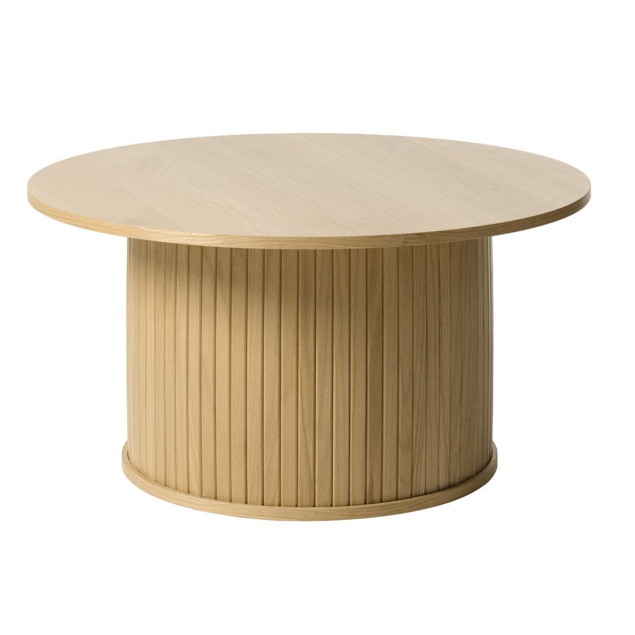 Nola Sofabord i Natur Egetræ fra Unique Furniture | Ø90x45 cm - Billede 3