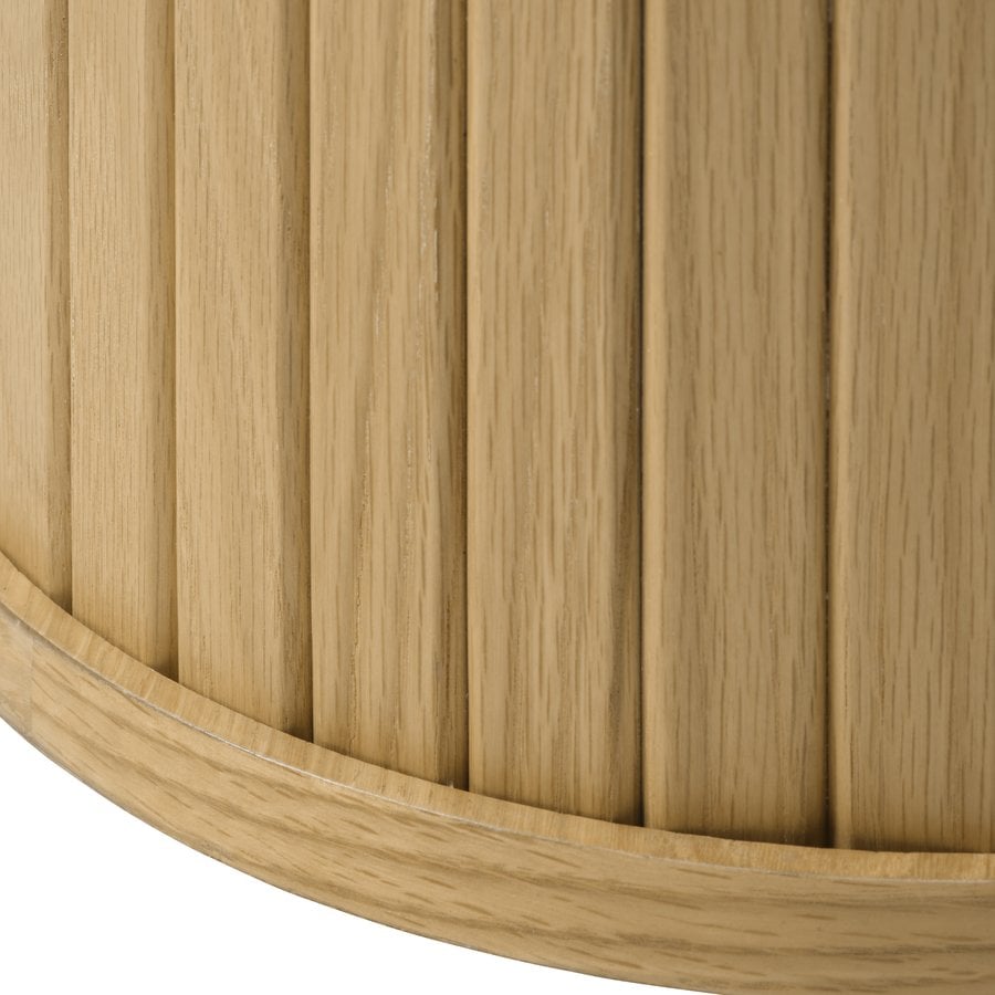 Nola Sofabord i Natur Egetræ fra Unique Furniture | Ø90x45 cm - Billede 6