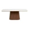 noli-spisebord-i-hvidmrkebrun-keramik-askefiner-fra-house-nordic-bdh-9-3 Noli Spisebord i Hvid/Mørkebrun Keramik & Askefiner fra House Nordic | BDH 90x200x76 cm - Billede 4