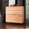 Odense Snedker Skoskab med 2 Rum i Massiv bøgetræ og Naturolie fra Raw Furniture | H81xB89,5xD33 cm - Billede 1