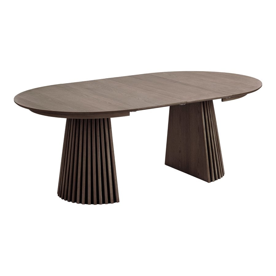 Osaka Spisebord i Smoked Egetræ med 2 Tillægsplader fra House Nordic | Ø120x120-200x75 cm - Billede 3