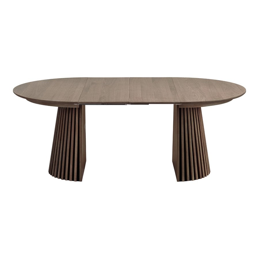 Osaka Spisebord i Smoked Egetræ med 2 Tillægsplader fra House Nordic | Ø120x120-200x75 cm - Billede 4