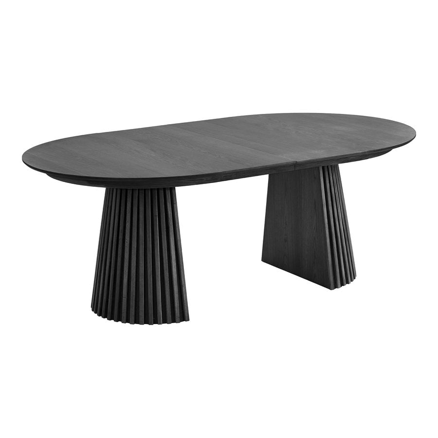Osaka Spisebord i Sort Egetræ med To Tillægsplader fra House Nordic | LxBxH 200-300x120x75 cm - Billede 4