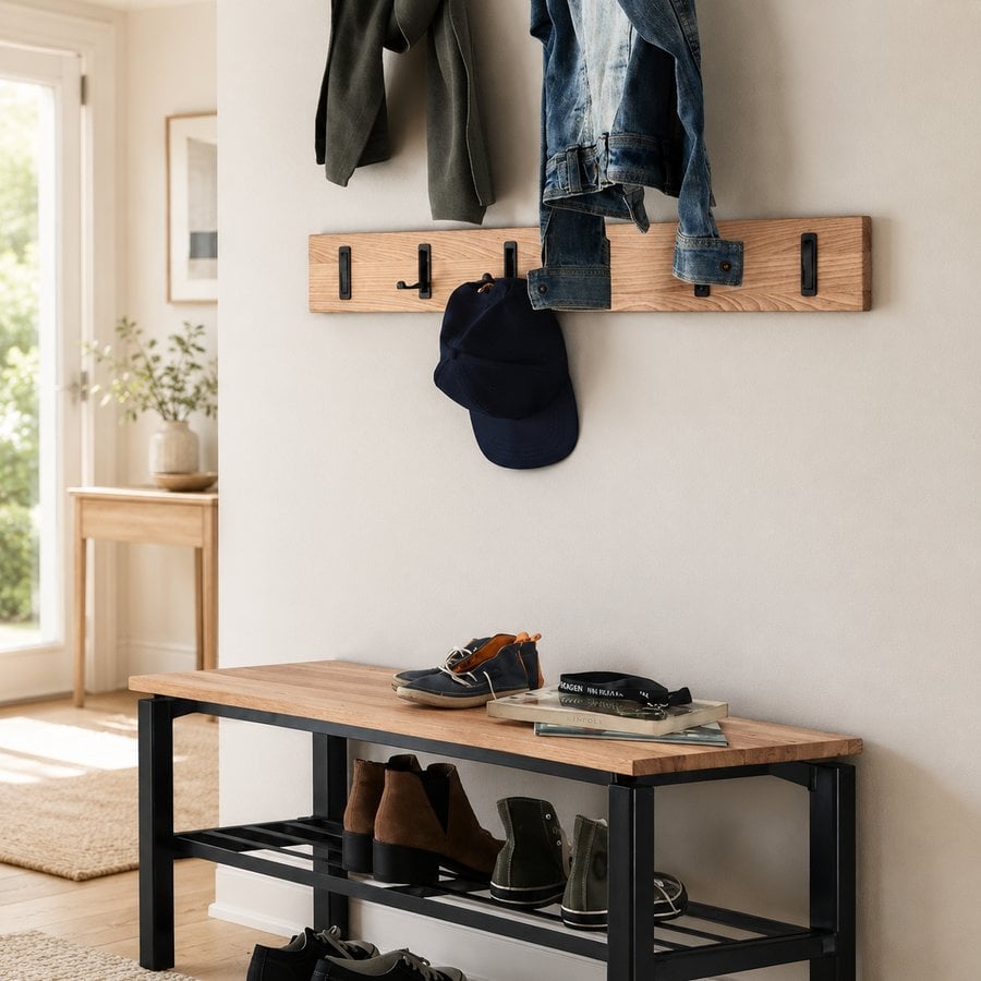 randers-snedker-knagerkke-med-6-knager-fra-raw-furniture-miljer-2-2 Randers Snedker Knagerække med 6 Knager fra Raw Furniture miljøer - Billede 1