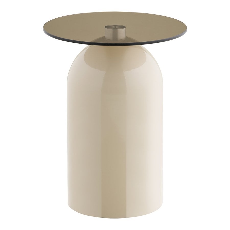 Ravello Hjørnebord i Beige/Grå Hærdet Glas & Metal fra House Nordic | Ø40x52 cm - Billede 5