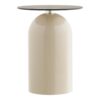 Ravello Hjørnebord i Beige/Grå Hærdet Glas & Metal fra House Nordic | Ø40x52 cm - Billede 6