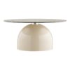 Ravello Sofabord i Beige/Grå Metal & Hærdet Glas fra House Nordic | Ø 70x33 cm - Billede 5