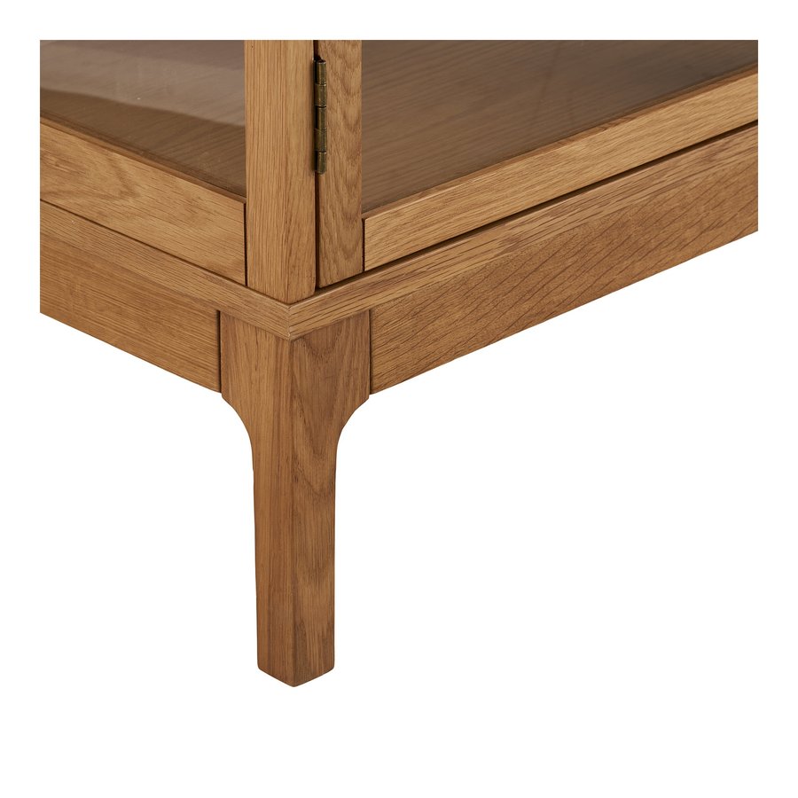 Zamora Skænk i Natur Egetræ med 4 Glaslåger & 1 Hylde fra House Nordic | BDH 40x180x80 cm - Billede 8