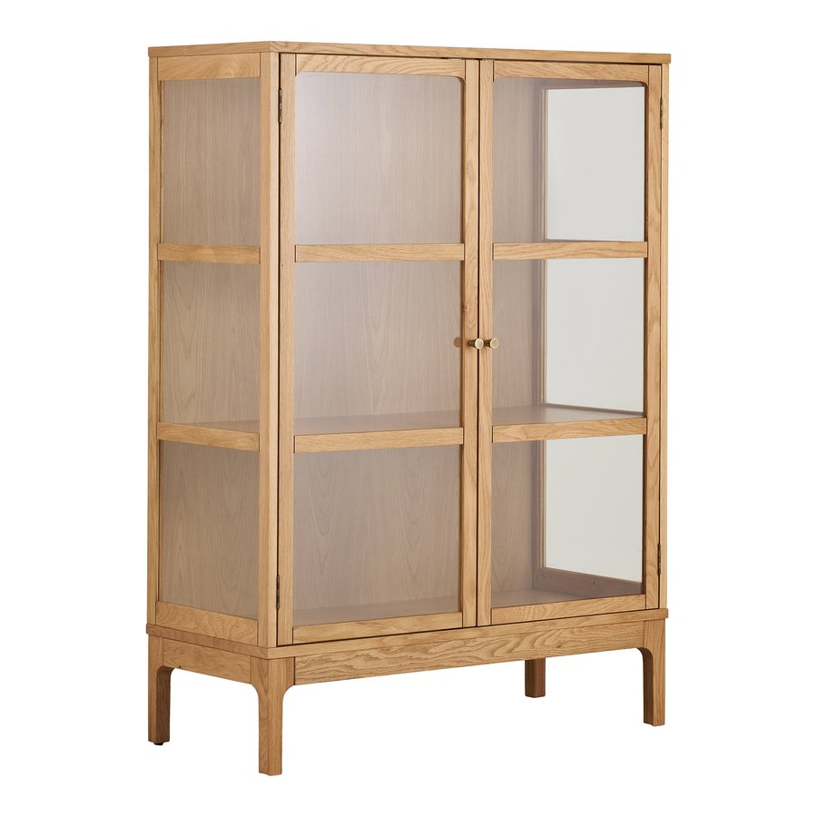 zamora-vitrineskab-i-natur-egetr-fra-house-nordic-bdh-40x90x126-cm-3 Zamora Vitrineskab i Natur Egetræ fra House Nordic | BDH 40x90x126 cm - Billede 4