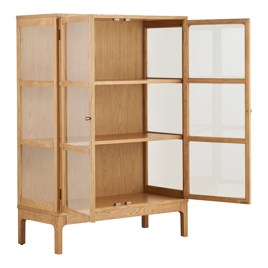 zamora-vitrineskab-i-natur-egetr-fra-house-nordic-bdh-40x90x126-cm-6 Zamora Vitrineskab i Natur Egetræ fra House Nordic | BDH 40x90x126 cm - Billede 6