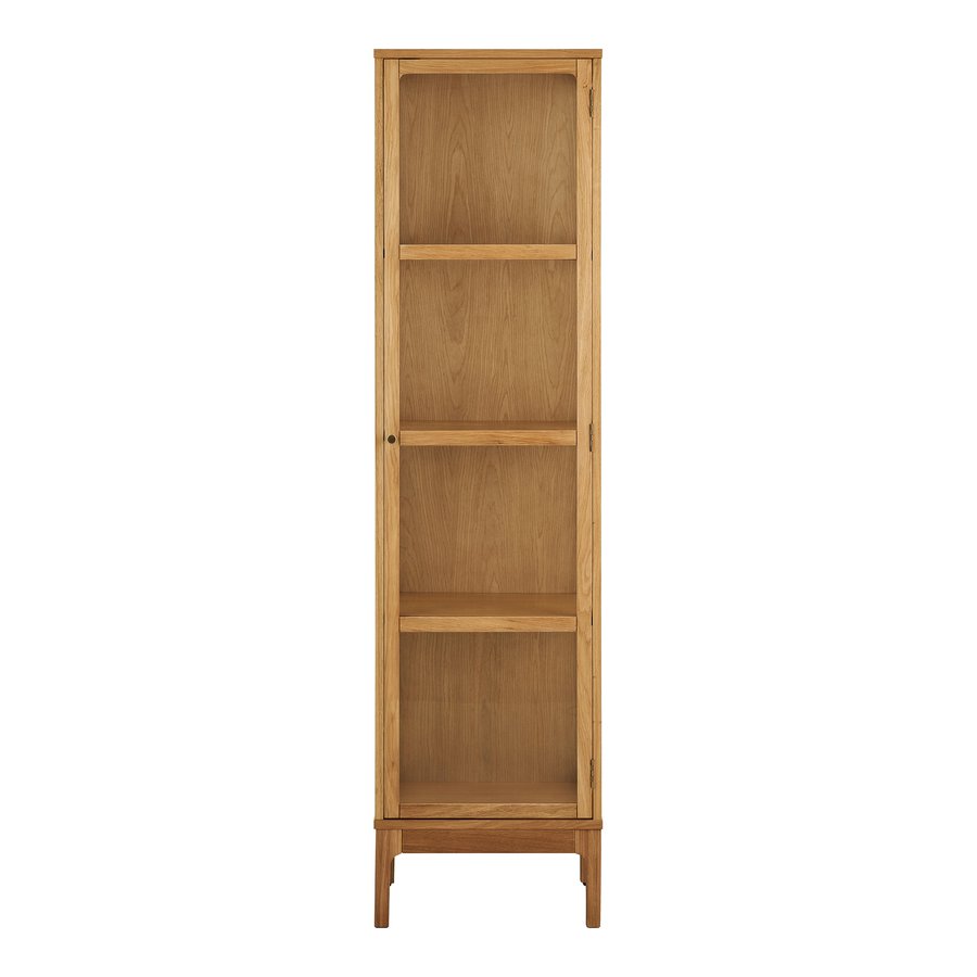 Zamora Vitrineskab i Natur Egetræ med 1 Glaslåge fra House Nordic | BDH 40x47x180 cm - Billede 4