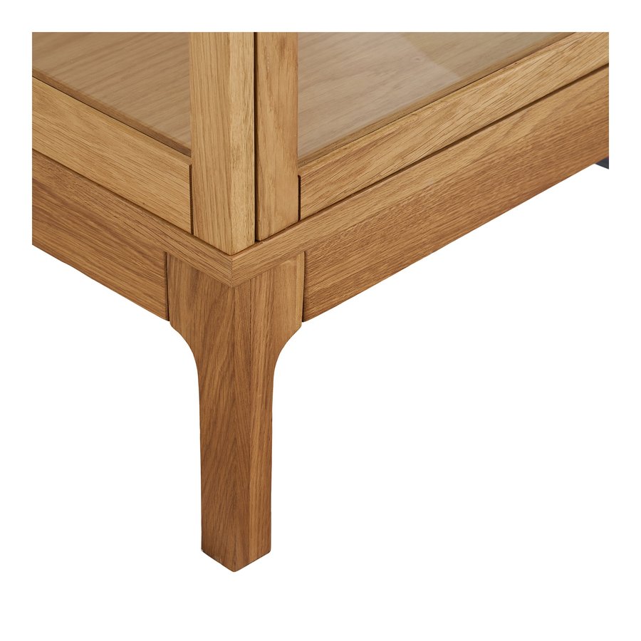Zamora Vitrineskab i Natur Egetræ med 1 Glaslåge fra House Nordic | BDH 40x47x180 cm - Billede 10