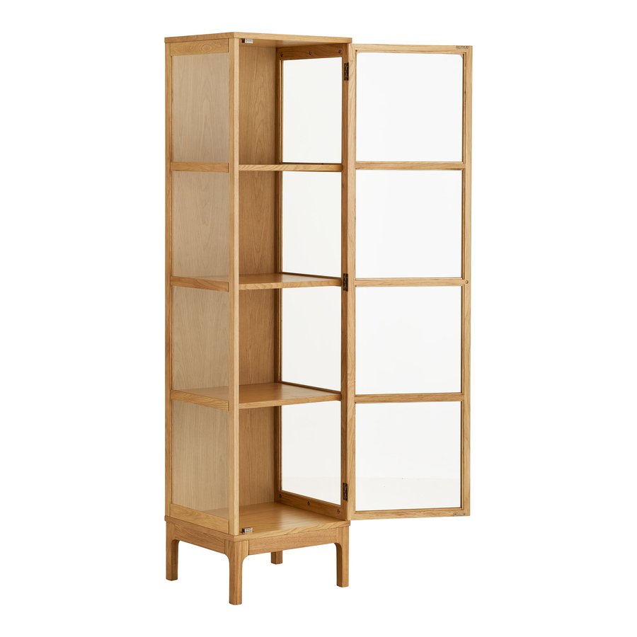 Zamora Vitrineskab i Natur Egetræ med 1 Glaslåge fra House Nordic | BDH 40x47x180 cm - Billede 7