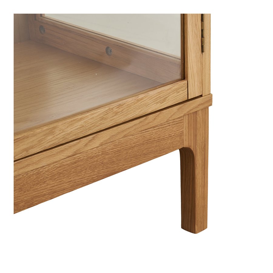 Zamora Vitrineskab i Natur Egetræ med 1 Glaslåge fra House Nordic | BDH 40x47x180 cm - Billede 9