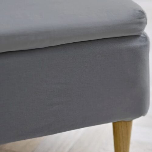 Kuvertlagen i 100% Økologisk Bomuld fra Södahl | Grå | 140x200x6-8 cm - OUTLET