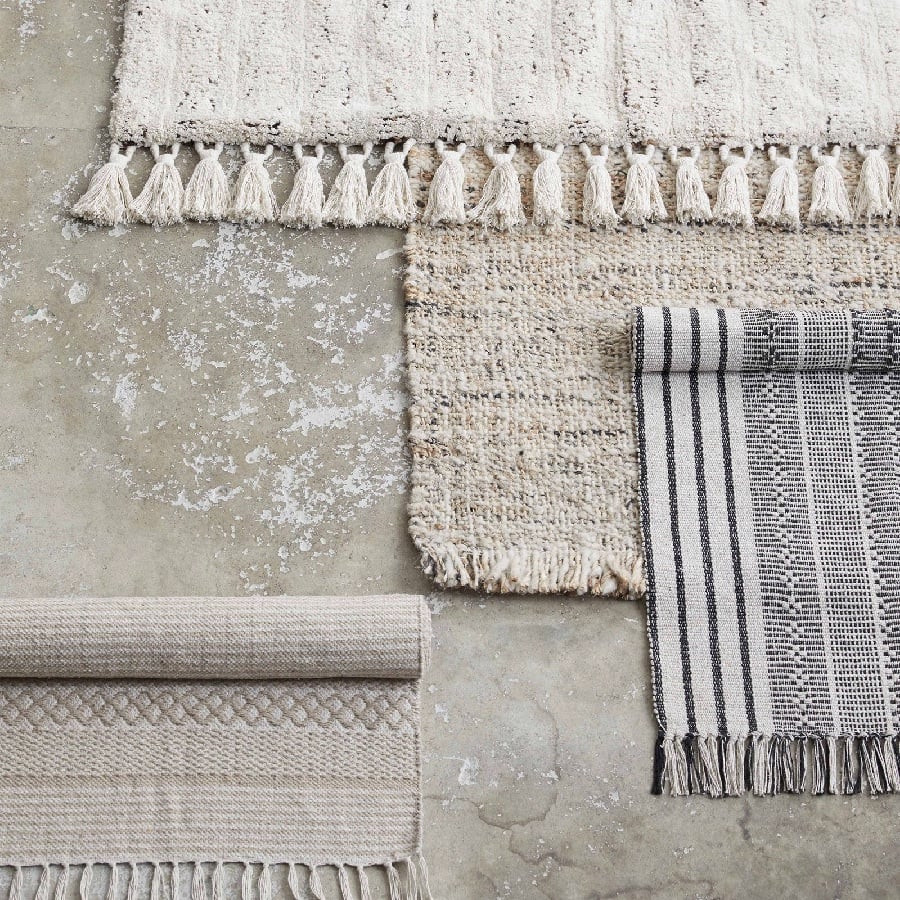 ZARAH Håndlavet Tæppe i Beige Nuancer med Mønster fra House Nordic | 70x160 cm - OUTLET hos uniquebeds, home & living 1
