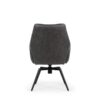 Amsterdam Spisebordsstol i Antracit Microfiber med Swing Back & Stel i Sort Metal fra Hundevad & Co - Billede 6