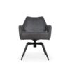 Amsterdam Spisebordsstol i Antracit Microfiber med Swing Back & Stel i Sort Metal fra Hundevad & Co - Billede 7