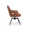 Amsterdam Spisebordsstol i Brun Microfiber med Swing Back & Stel i Sort Metal fra Hundevad & Co - Billede 7