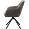 avola-lnestol-i-grafit-polyester-med-drejefod-i-sort-fra-unique-furnit-3 Avola Lænestol i Grafit Polyester med Drejefod i Sort fra Unique Furniture | B59xD65xH89 cm - Billede 3