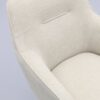 Avola V2 Lænestol i Sand Polyester med Drejefod & Ben i Sort Metal fra Unique Furniture | B65xD59xH89 cm - Billede 7