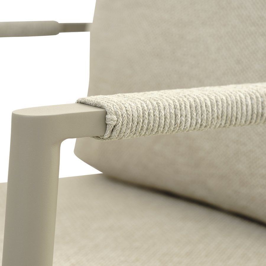 capri-loungest-i-aluminium-med-hynder-fra-lexpo-living-sand-loungesofa-3 Capri Loungesæt i Aluminium med Hynder fra Lexpo Living | Sand | Loungesofa + 2x Loungestole + 2x Sofaborde hos uniquebeds, home & living - Billede 3