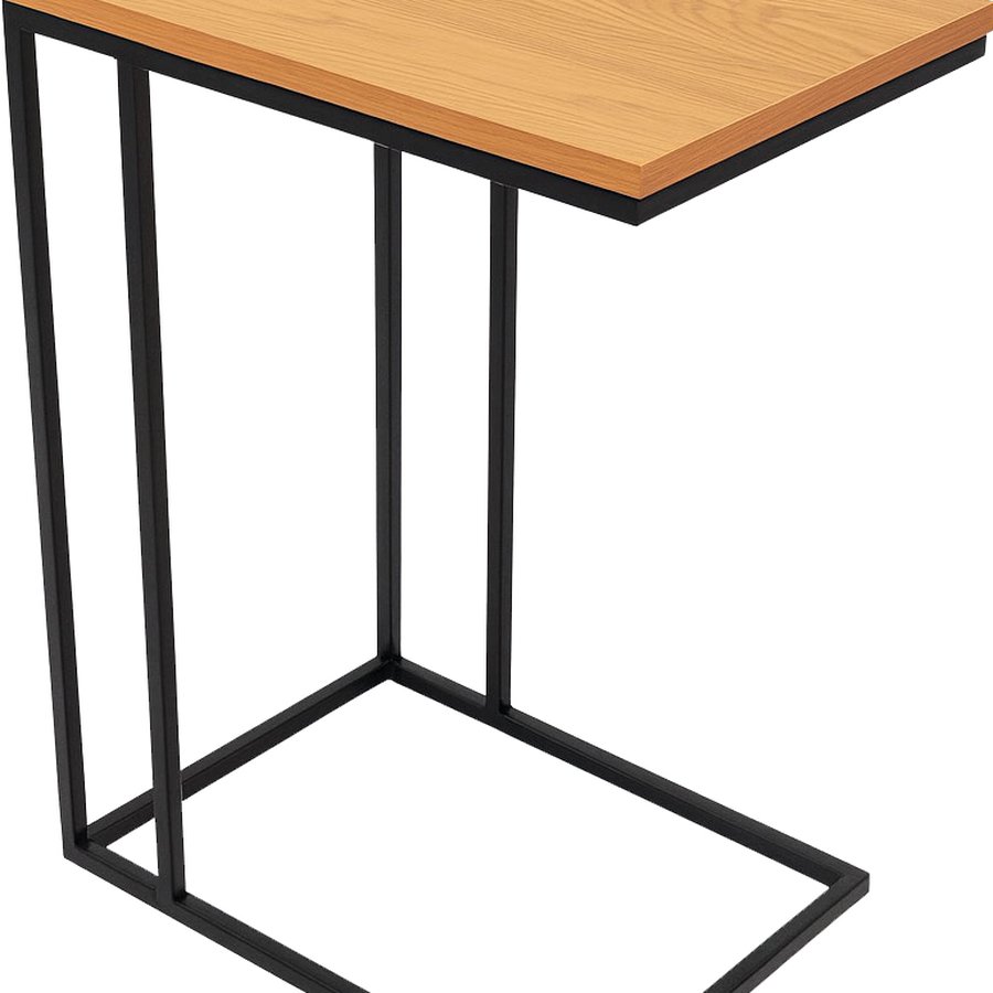 Cesura Laptop Bord i Egetræ & Ben i Sort Metal fra Unique Furniture | B50xD35xH65 cm - Billede 2