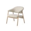 elk-lounge-lnestol-i-sand-polyester-ben-i-hvidpigmenteret-egetr-fra-un-1 Elk Lounge Lænestol i Sand Polyester & Ben i Hvidpigmenteret Egetræ fra Unique Furniture | D71xB68.5xH76 cm - Billede 1