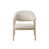 elk-lounge-lnestol-i-sand-polyester-ben-i-hvidpigmenteret-egetr-fra-un-2 Elk Lounge Lænestol i Sand Polyester & Ben i Hvidpigmenteret Egetræ fra Unique Furniture | D71xB68.5xH76 cm - Billede 2