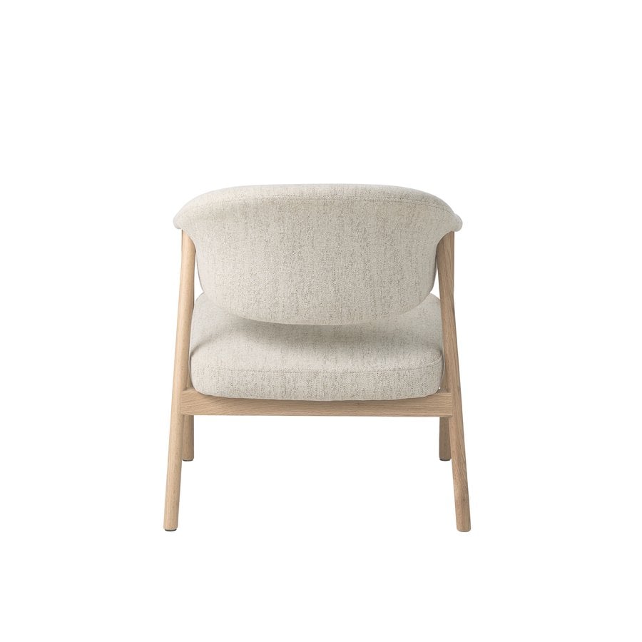 elk-lounge-lnestol-i-sand-polyester-ben-i-hvidpigmenteret-egetr-fra-un-3 Elk Lounge Lænestol i Sand Polyester & Ben i Hvidpigmenteret Egetræ fra Unique Furniture | D71xB68.5xH76 cm - Billede 3