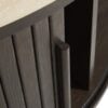 Enna Sofabord i Mørk Espresso Egetræ & Sand Keramik fra Unique Furniture | Ø85x40 cm - Billede 5