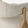 Frances Spisebordsstol i Off White Polyester & Ben i Natur Egetræ & Metal fra Unique Furniture | B58xD57,5xH82 cm - Billede 7