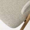 Frances Spisebordsstol i Off White Polyester & Ben i Natur Egetræ & Metal fra Unique Furniture | B58xD57,5xH82 cm - Billede 8
