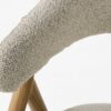 Frances Spisebordsstol i Off White Polyester & Ben i Natur Egetræ & Metal fra Unique Furniture | B58xD57,5xH82 cm - Billede 9