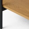 Hassel Sofabord i Tawny Egetræ & Glas & Stel i Sort Metal fra Unique Furniture | B120xD60xH45 cm - Billede 5