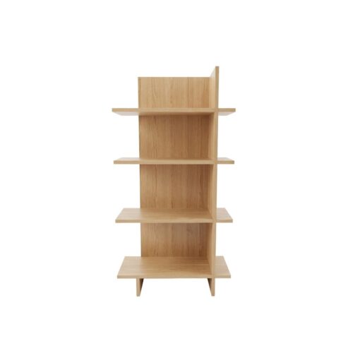 HAYNES Bogreol i Natur Egetræ med Højre Orientering fra Unique Furniture | B32xD86xH170 cm - Billede 1
