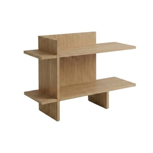 Haynes Bogreol Venstrevendt i Natur Egetræ fra Unique Furniture | B86xD32xH60 cm - Billede 1